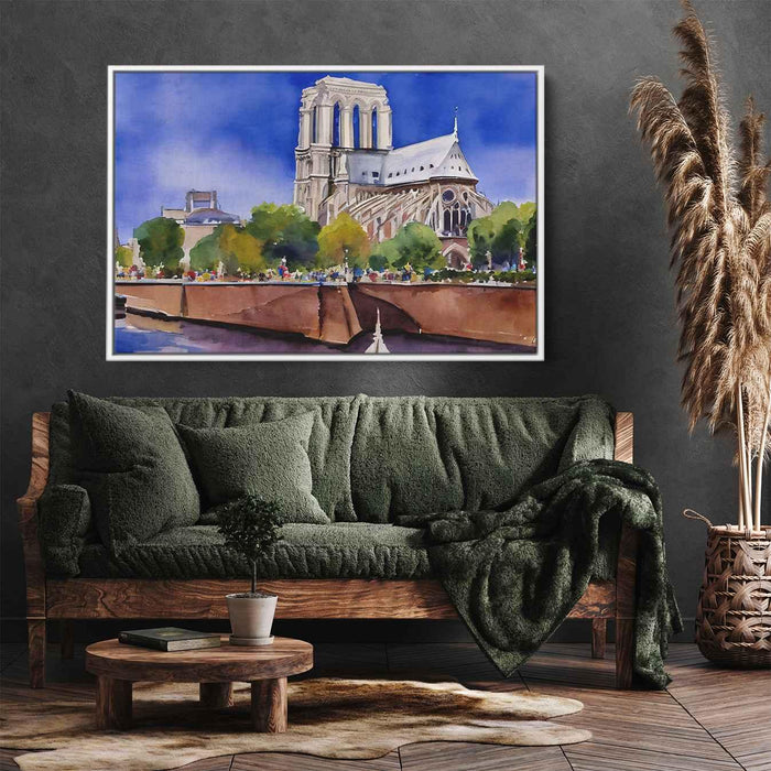 Watercolor Notre Dame Cathedral #101 - Kanvah