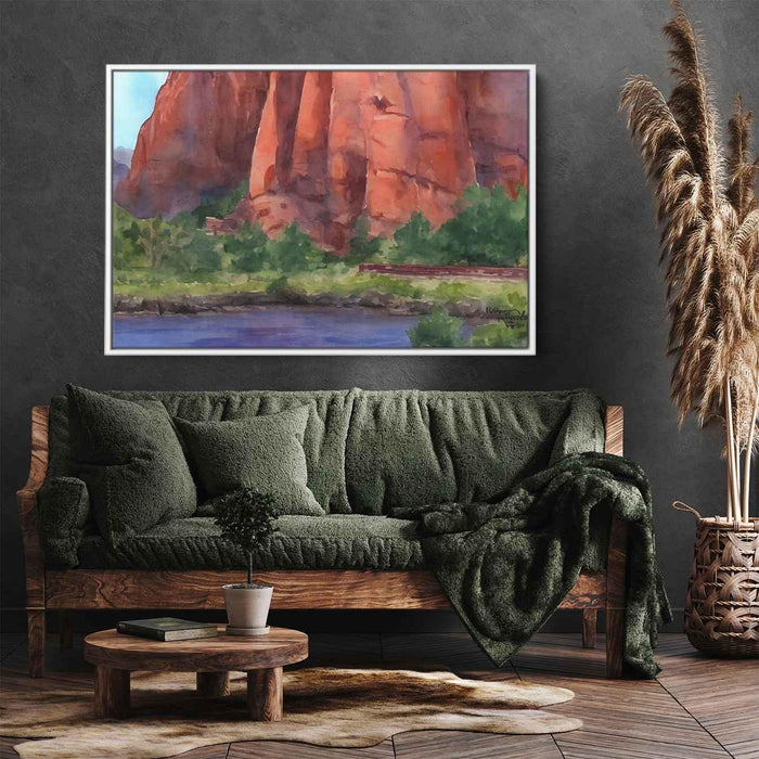 Watercolor Sedona Red Rocks #130 - Kanvah