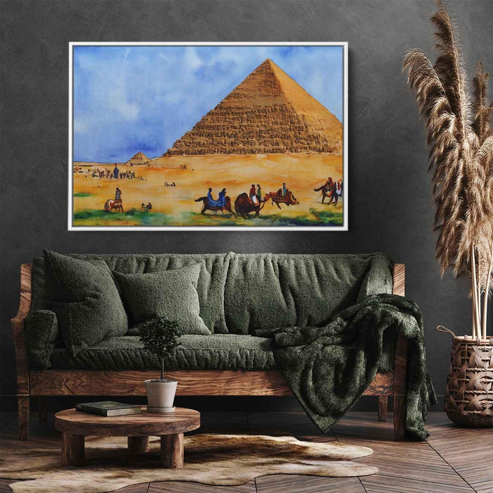 Watercolor Pyramids of Giza #101 - Kanvah