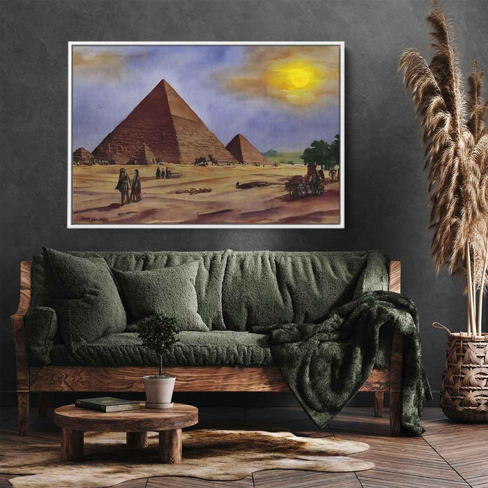 Watercolor Pyramids of Giza #102 - Kanvah