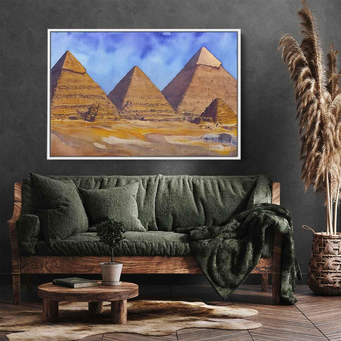 Watercolor Pyramids of Giza #130 - Kanvah