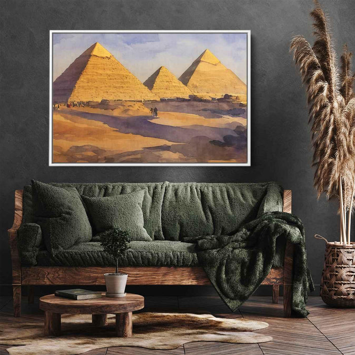 Watercolor Pyramids of Giza #131 - Kanvah