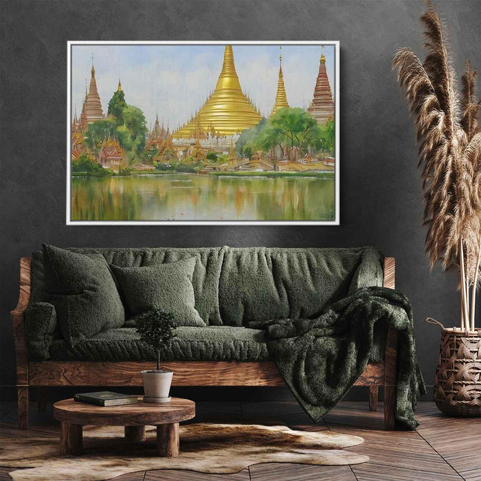 Watercolor Shwedagon Pagoda #101 - Kanvah