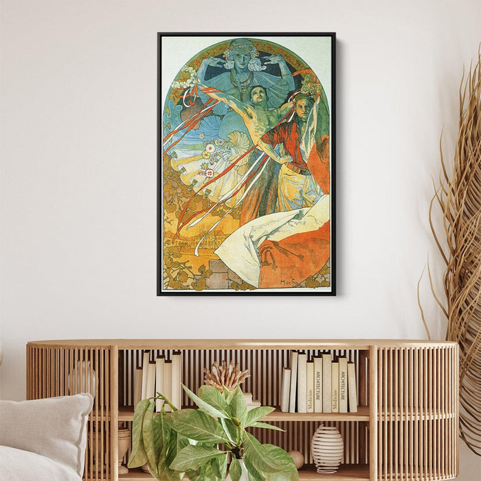 8th Sokol Festival by Alphonse Mucha - Canvas Artwork