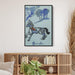 A blue horse by David Burliuk - Canvas Artwork