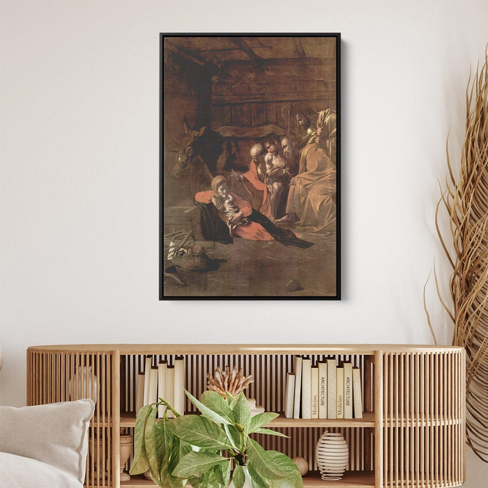 Adoration of the Shepherds by Caravaggio - Canvas Artwork