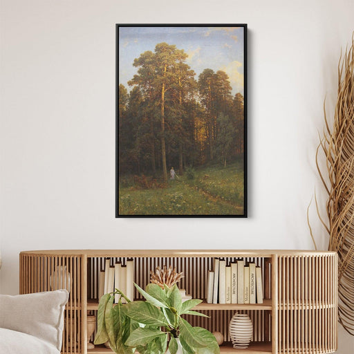 At the edge of a pine forest by Ivan Shishkin - Canvas Artwork