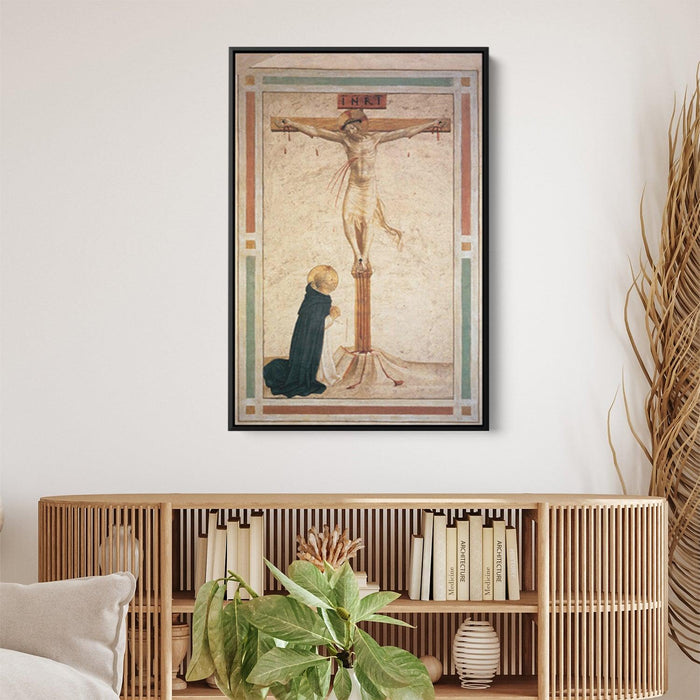 Crucifixion with St. Dominic by Fra Angelico - Canvas Artwork