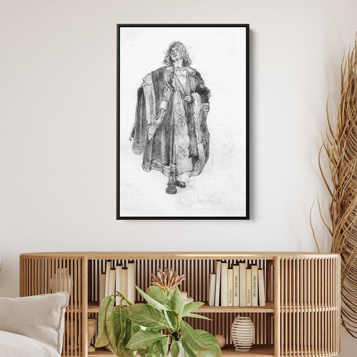 Design to a court dress by Albrecht Durer - Canvas Artwork