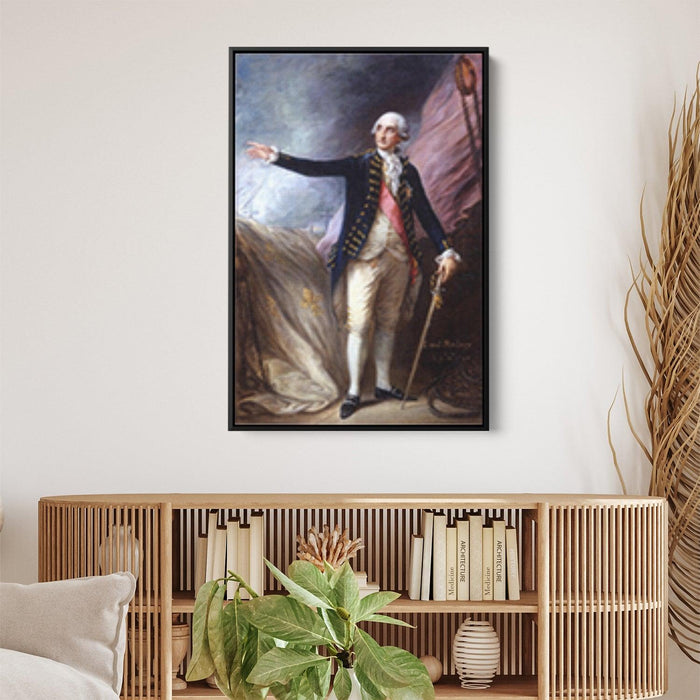 George Brydges Rodney, Admiral of the White by Thomas Gainsborough - Canvas Artwork