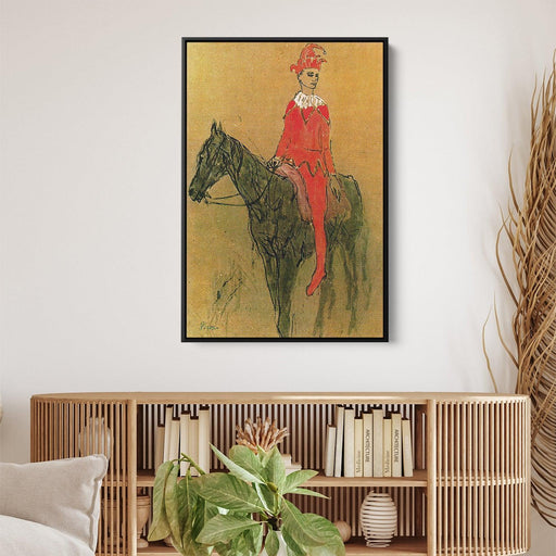 Harlequin on the horseback by Pablo Picasso - Canvas Artwork