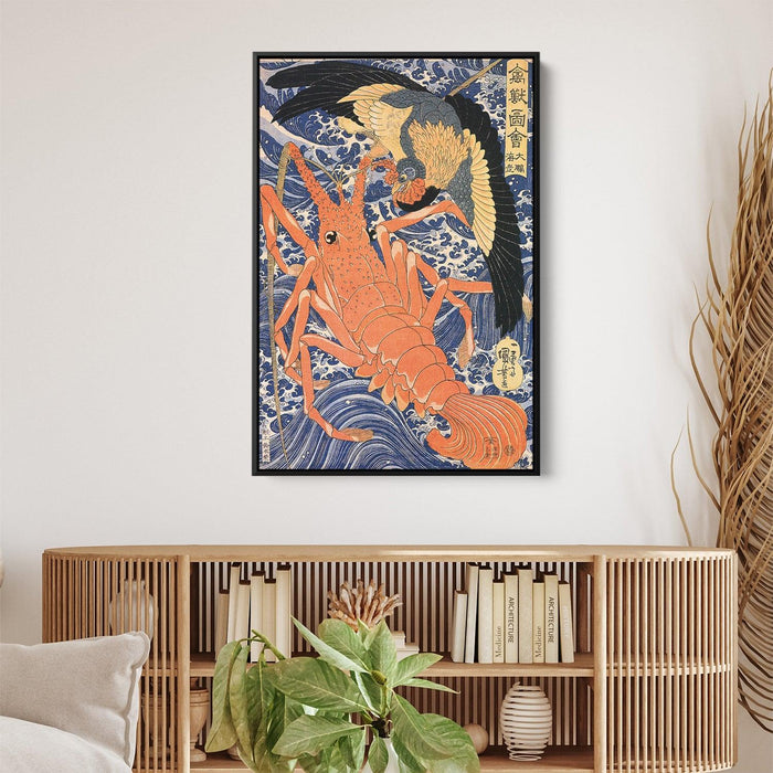 Lobster by Utagawa Kuniyoshi - Canvas Artwork