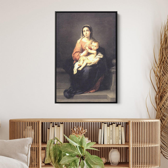 Madonna and Child by Bartolome Esteban Murillo - Canvas Artwork