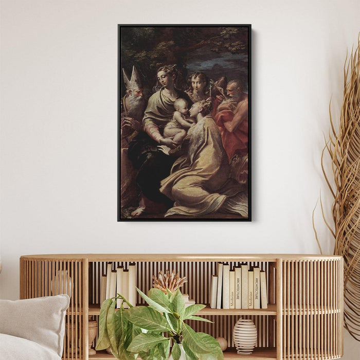 Madonna and Child with Saints by Parmigianino - Canvas Artwork