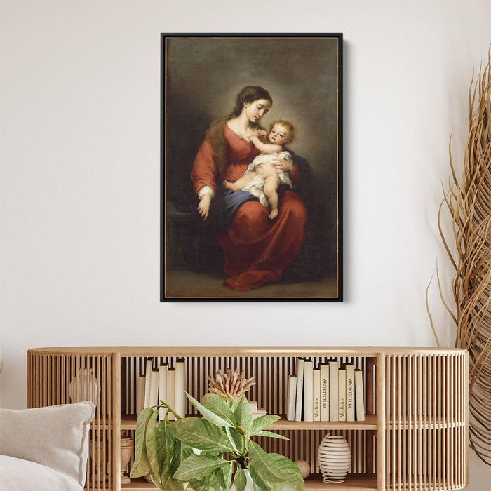 Virgin and Child by Bartolome Esteban Murillo - Canvas Artwork