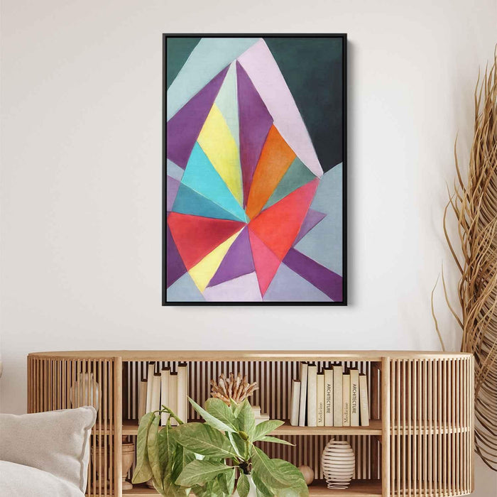 Pastel Bauhaus Triangles #218 - Kanvah