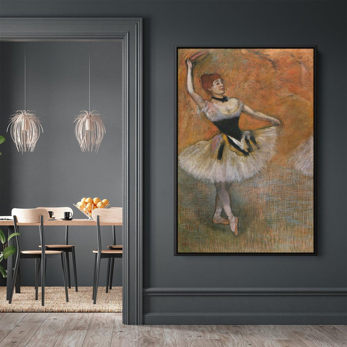 Dancer with Tambourine by Edgar Degas - Canvas Artwork