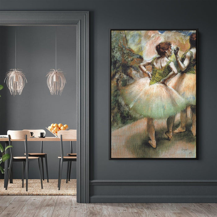 Dancers, Pink and Green by Edgar Degas - Canvas Artwork