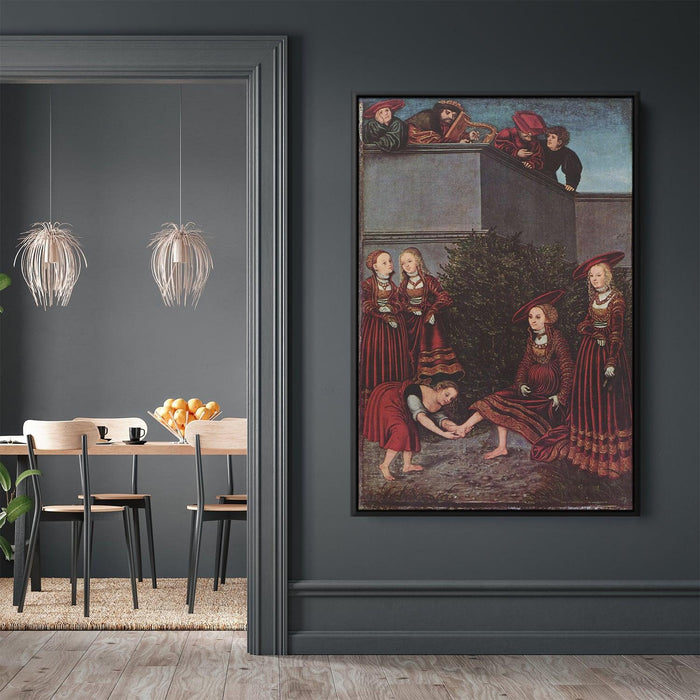 David and Bathsheba by Lucas Cranach the Elder - Canvas Artwork