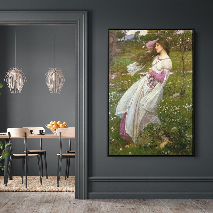 Windflowers by John William Waterhouse - Canvas Artwork