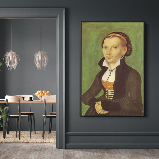 Katharina von Bora, future wife of Martin Luther by Lucas Cranach the Elder - Canvas Artwork