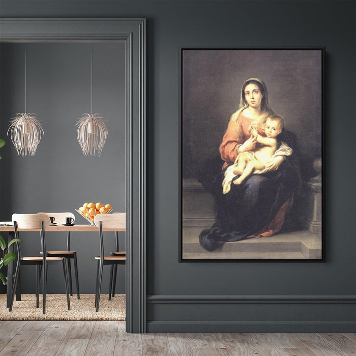 Madonna and Child by Bartolome Esteban Murillo - Canvas Artwork