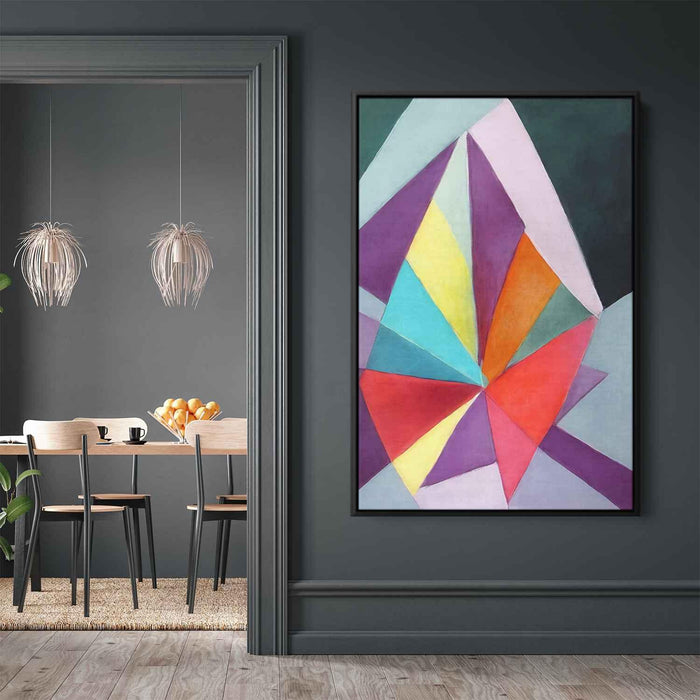 Pastel Bauhaus Triangles #218 - Kanvah