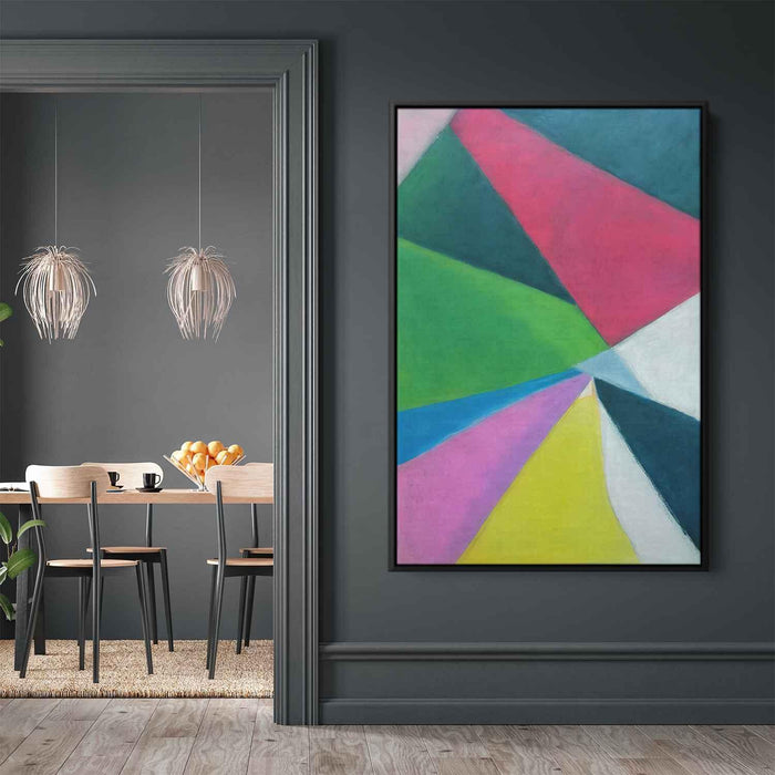 Pastel Bauhaus Triangles #222 - Kanvah