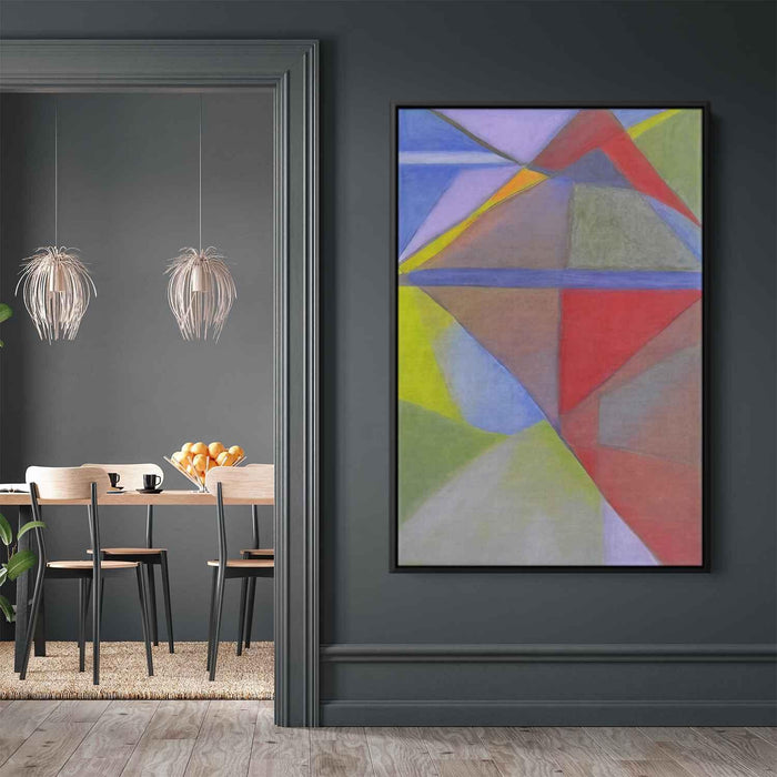 Pastel Bauhaus Triangles #227 - Kanvah
