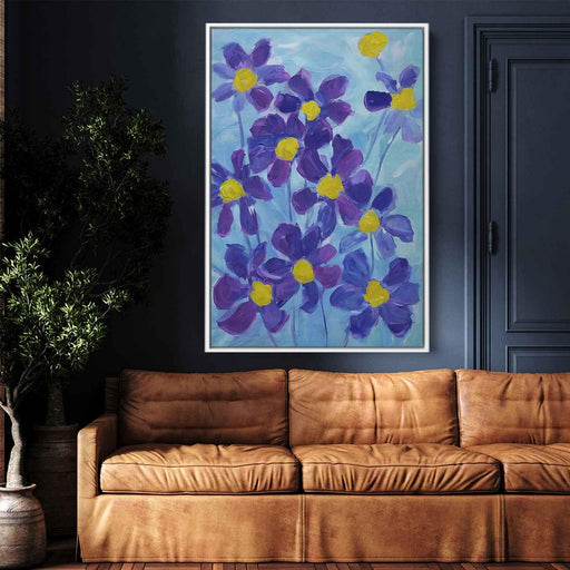 Blue Abstract Flower #233 - Kanvah