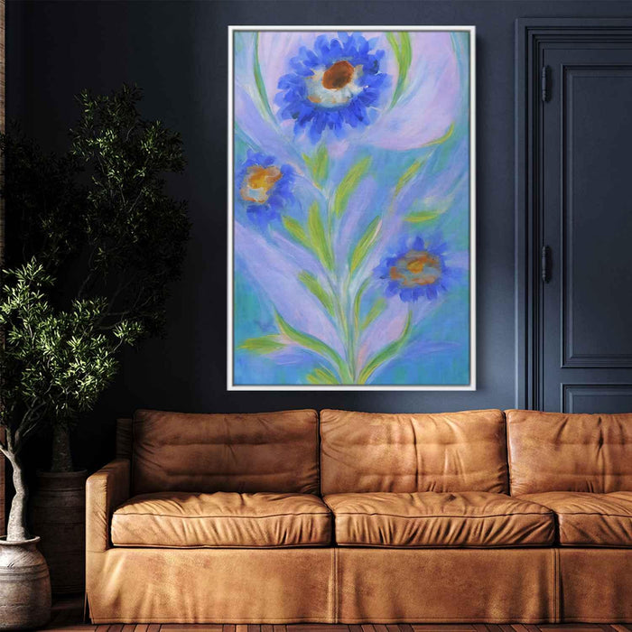 Blue Abstract Flower #234 - Kanvah