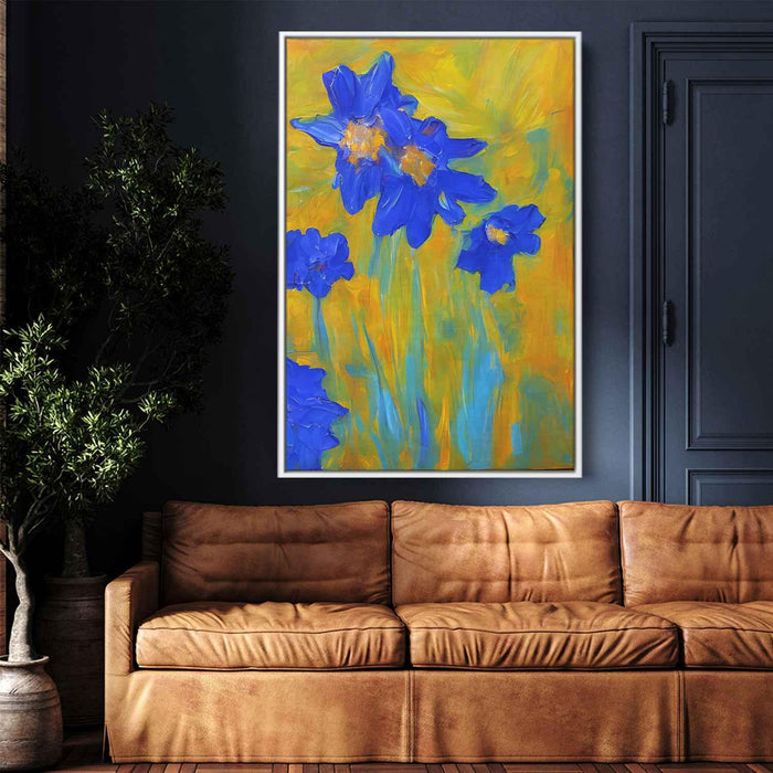 Blue Abstract Flower #236 - Kanvah