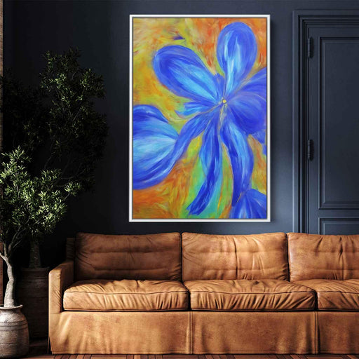 Blue Abstract Flower #239 - Kanvah