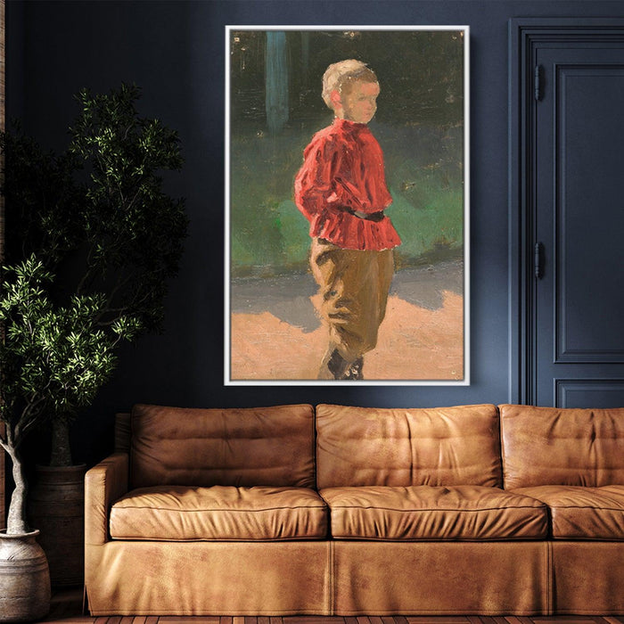 Study of boy by Nicholas Roerich - Canvas Artwork