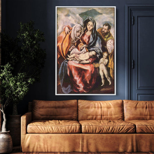 The Holy Family with St. Anne and the Young St. John the Baptist by El Greco - Canvas Artwork