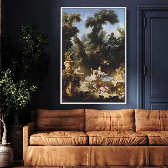 The Progress of Love The Pursuit by Jean-Honore Fragonard - Canvas Artwork