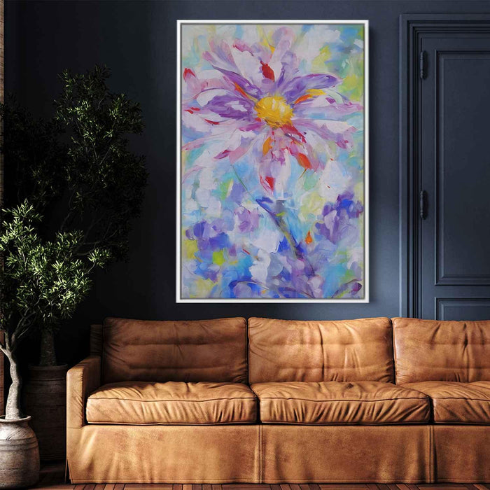 White Abstract Flower #205 - Kanvah