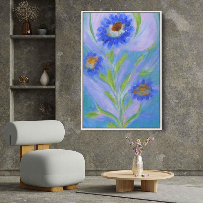 Blue Abstract Flower #234 - Kanvah