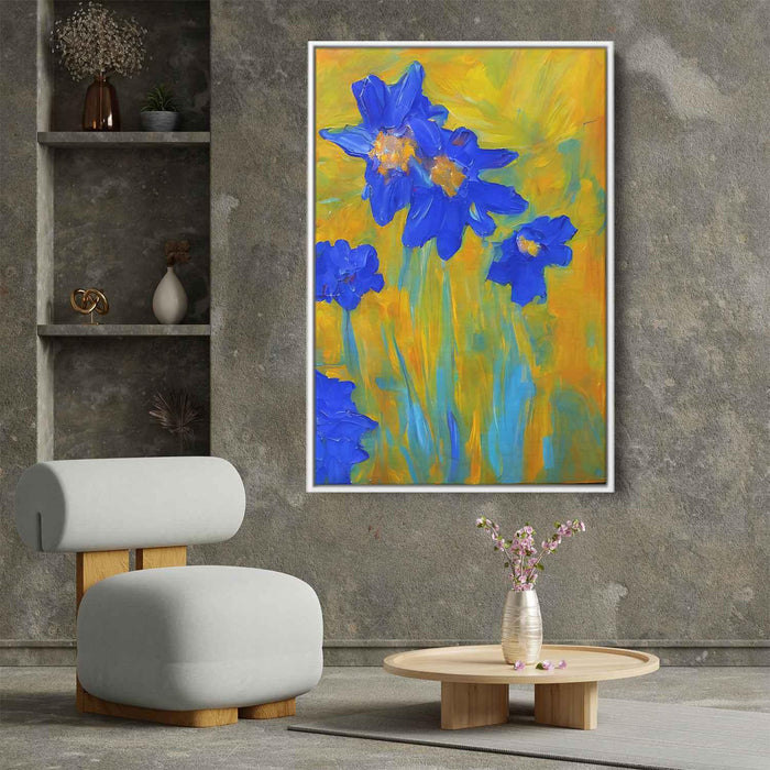 Blue Abstract Flower #236 - Kanvah