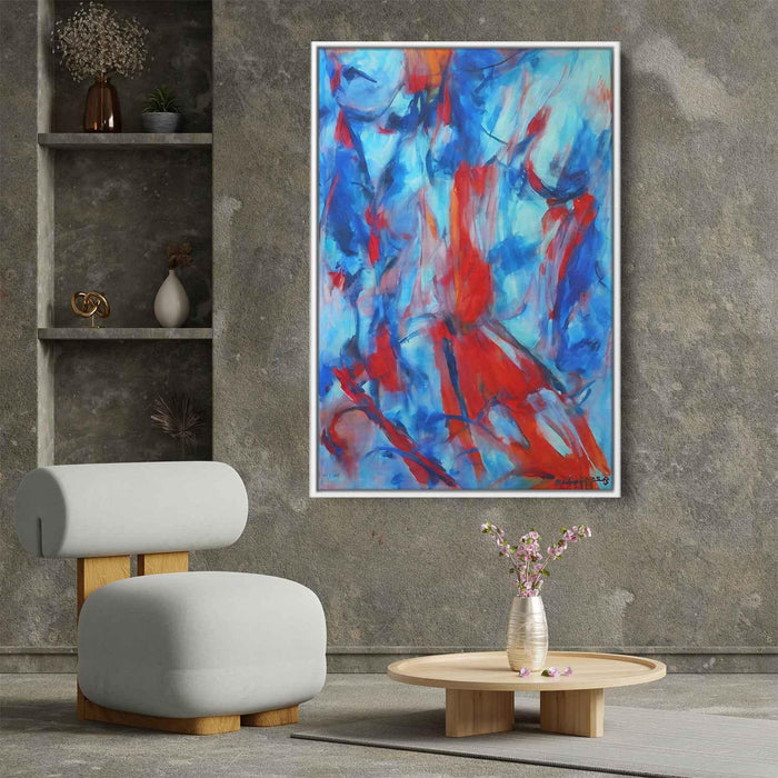 Blue Abstract Line #229 - Kanvah