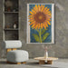 Line Art Sunflower #229 - Kanvah
