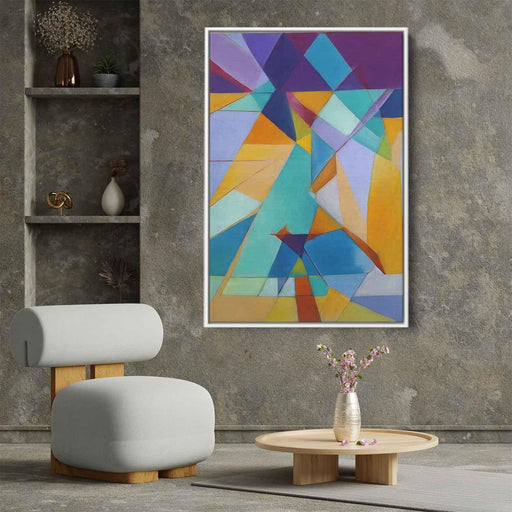 Pastel Bauhaus Triangles #205 - Kanvah