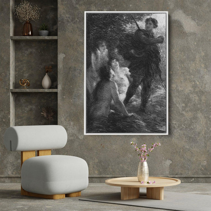 Siegfried and the Rhine Daughters by Henri Fantin-Latour - Canvas Artwork