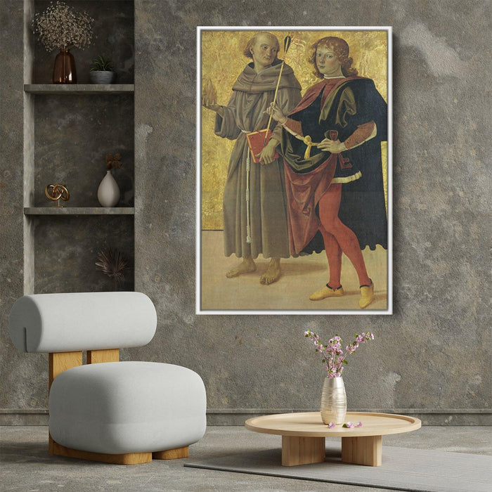 St. Anthony of Padua and St. Sebastian by Pietro Perugino - Canvas Artwork