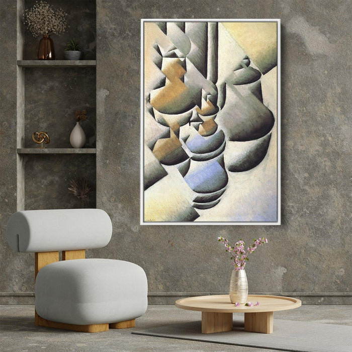 Still Life with Oil Lamp by Juan Gris - Canvas Artwork