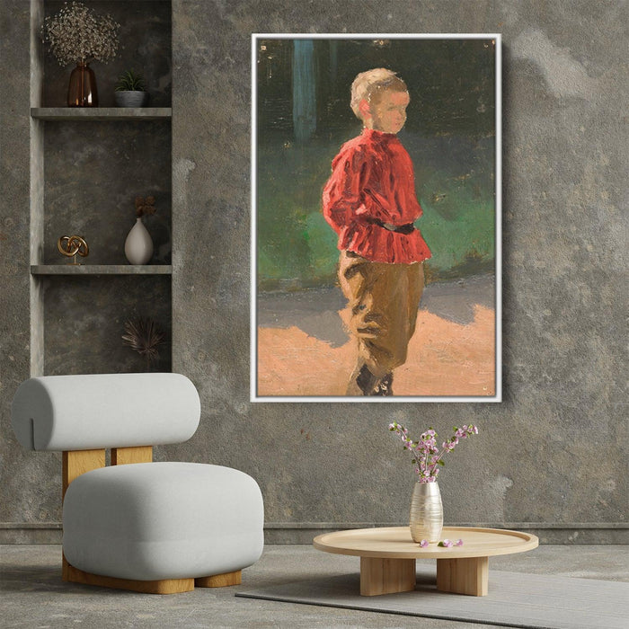 Study of boy by Nicholas Roerich - Canvas Artwork