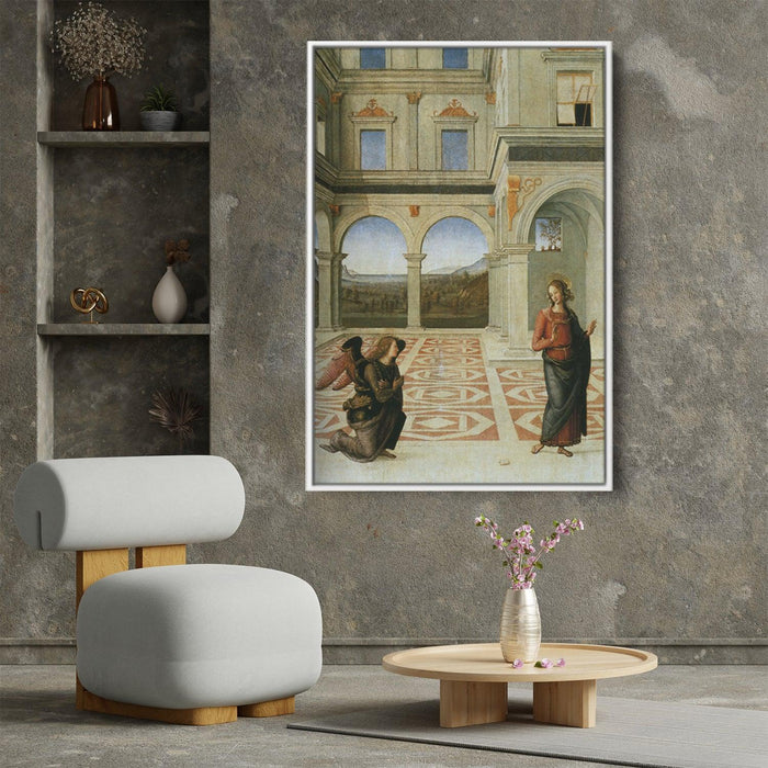 The Annunciation by Pietro Perugino - Canvas Artwork
