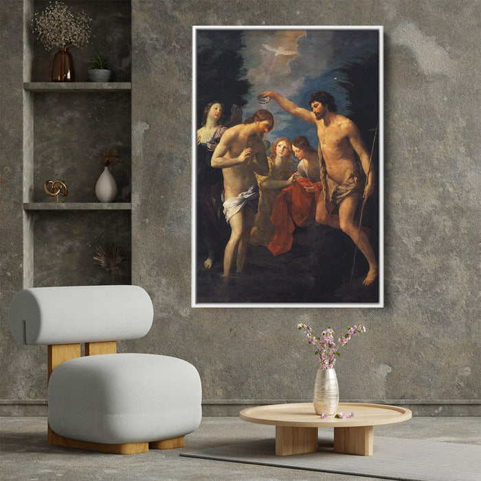 The Baptism of Christ by Guido Reni - Canvas Artwork