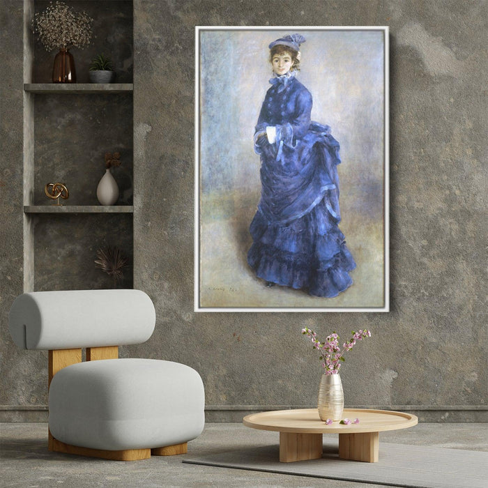 The Blue Lady by Pierre-Auguste Renoir - Canvas Artwork