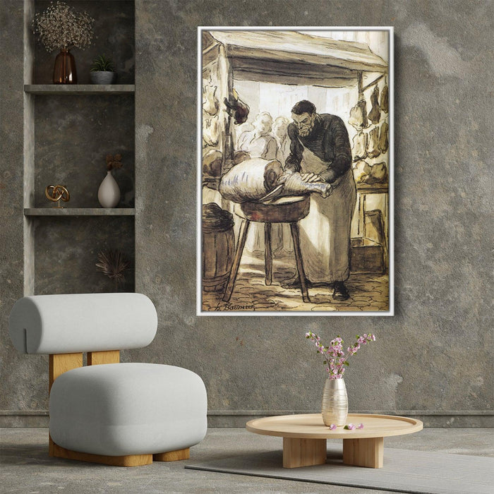 The Butcher by Honore Daumier - Canvas Artwork